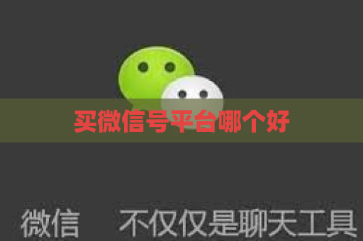 买微信号平台哪个好
