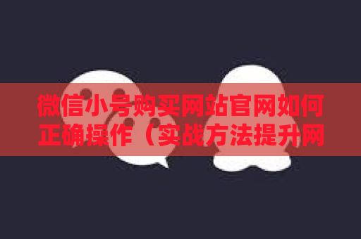 微信小号购买网站官网如何正确操作（实战方法提升网站推广效果）