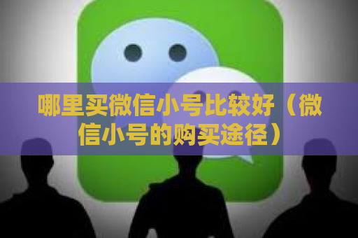 哪里买微信小号比较好（微信小号的购买途径）